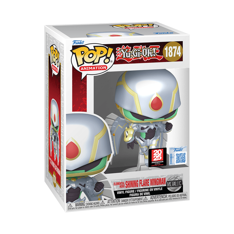 Фігурка Pop! Elemental Hero Shining Flare Wingman (Metallic) / Елементальний Герой Сяючий Крила #1874 — Funko Pop, фото 2