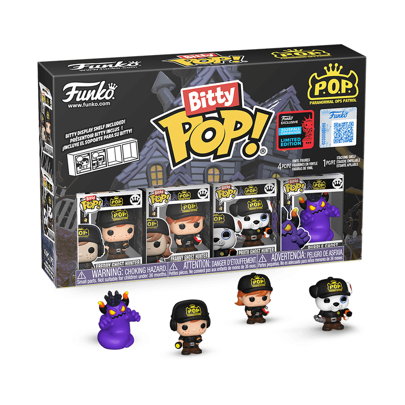 Набір ігрових фігурок Bitty POP! Paranormal Ops Patrol 4-Pack / Патруль Паранормальних Операцій #88133 — Funko Pop